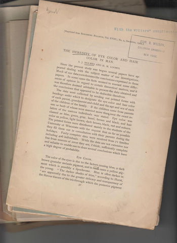 29 offprints from Edmund B. Wilson collection