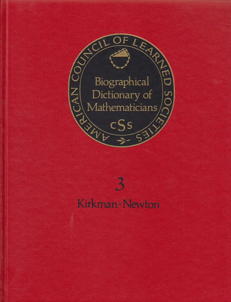 A Biological Dictionary for Mathematicians (Biographical Dictionary of Mathematicians)