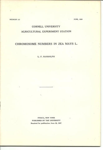 Chromosome Numbers in Zea Mays L.