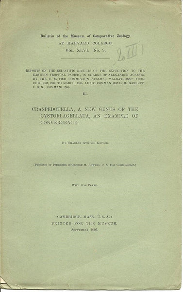 4 offprints from Charles Atwood Kofoid 1905-1909