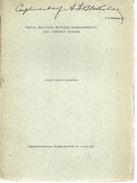 Sexual Reactions Between Hermaphroditic and Dioecious Mucors