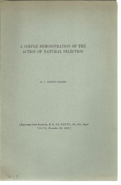 A Simple Demonstration of the Action of Natural Selection