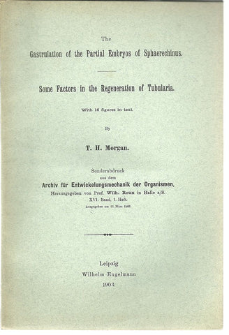 36 offprints from Nobel Prize winner Thomas Hunt Morgan