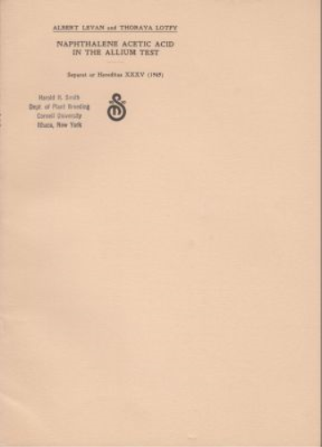 Naphthalene Acetic Acid In The Allium Test