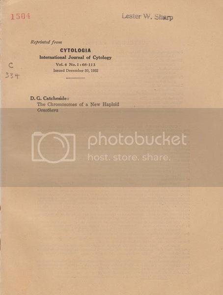 The chromosomes Of A New Haploid Oenothera