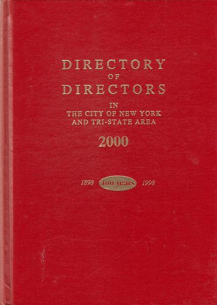 Directory of Directors in the City of New York and Tri-State Area, 2000