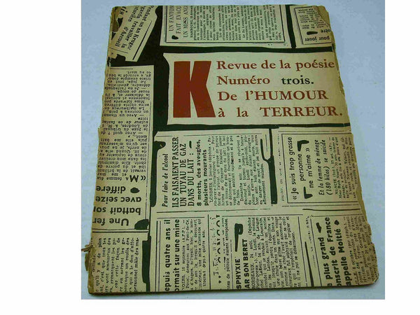 K. Revue de la poesie No 3.