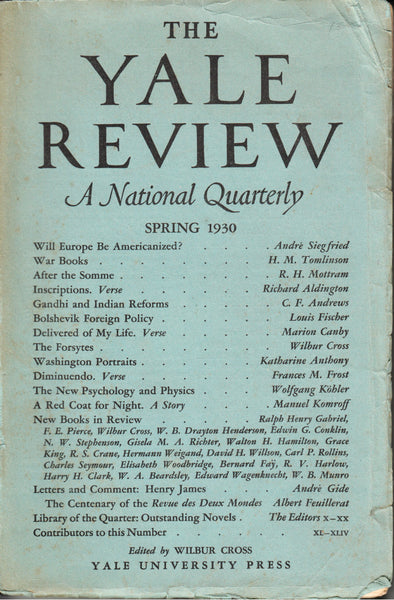 The Yale Review Vol. XIX No. 3 Spring 1930