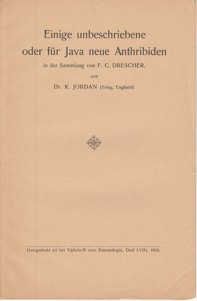 Einige unbedschriebene oder fur Java neue Anthribiden