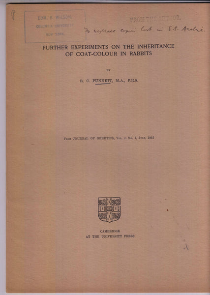 Further Experiments on the Inheritance of Coat-Colour in Rabbits