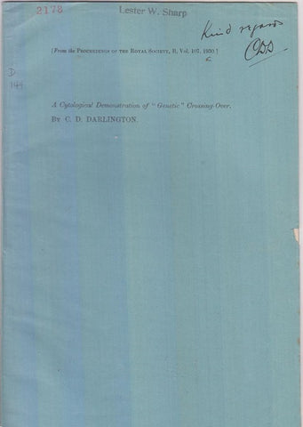 A Cytological Demonstration of ?Genetic? Crossing-Over  by Darlington, C.D.