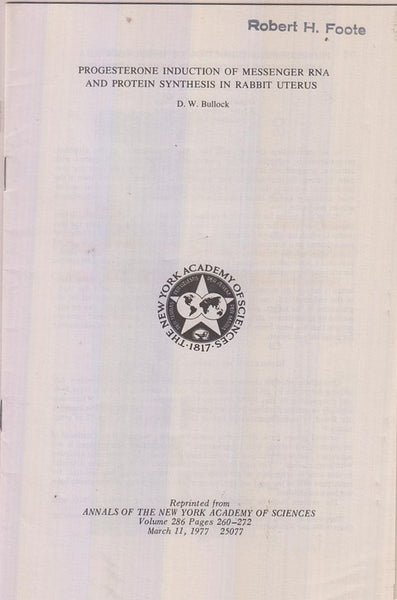 Set of 4 offprints from the library of Robert H. Foote  by Foote, Robert H.