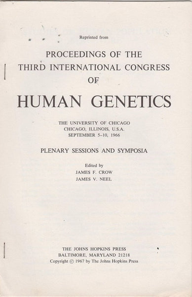 University of Chicago Plenary Sessions and Symposia