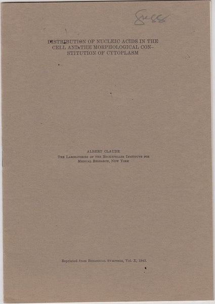 Distribution of Nucleic Acids in the Cell and the Morphological Constitution of Cytoplasm