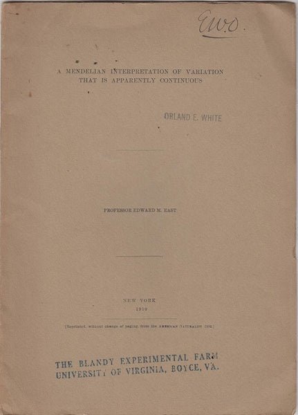 A Mendelian Interpretation of Variation that is Apparently Continuous