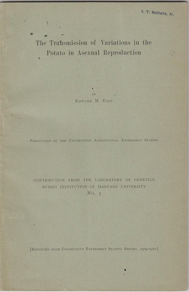 The Transmission of Variations in the Potato in Asexual Reproduction