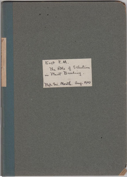 The Role of Selection in Plant Breeding