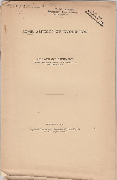 Some Aspects of Evolution