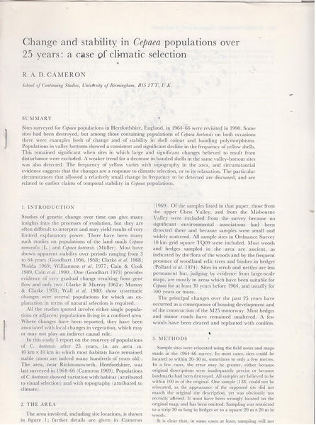 Changes in the Land Snail Fauna of Eastern Maderia during the Quaternary *and one other*