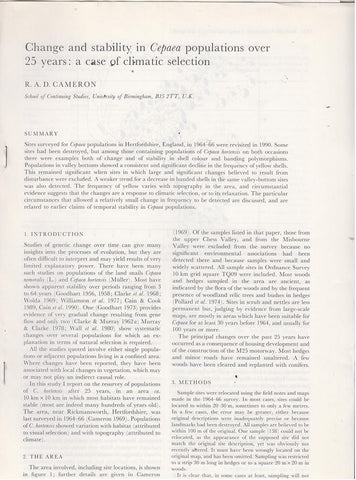 Changes in the Land Snail Fauna of Eastern Maderia during the Quaternary *and one other*