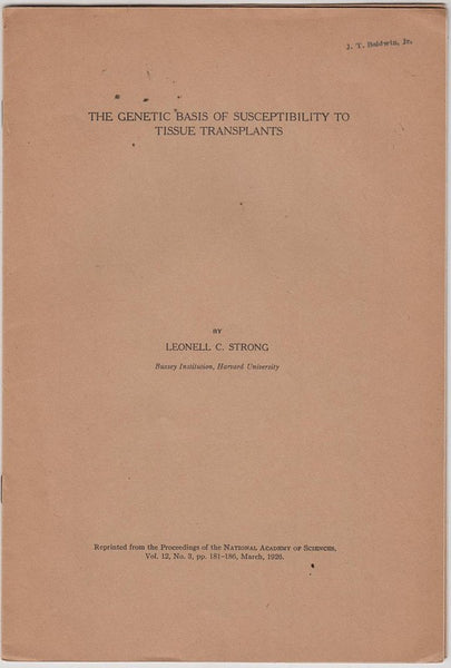The Genetic Basis of Susceptibility to Tissue Transplants