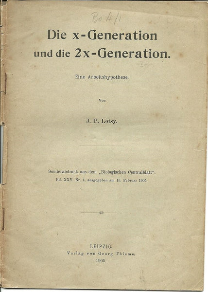 Die x-Generation und die 2x-Generation Eine Arbeitshypothese
