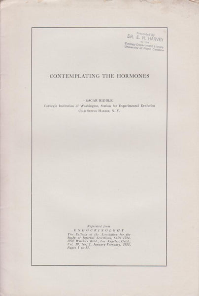 Contemplating the Hormones