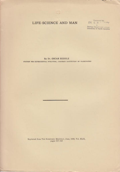 Life-Science and Man