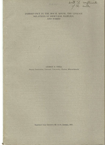 11 offprints by Nobel Prize winner George D. Snell