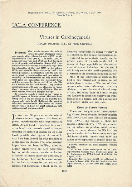 Viruses in Carcinogenesis