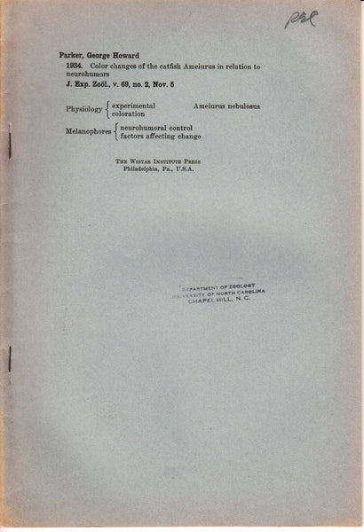 Color Changes of the Catfish Ameiurus in Relation to Neurohumors