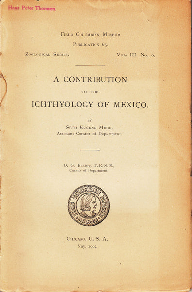 A Contribution to the Ichthyology of Mexico