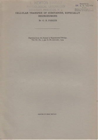 Cellular Transfer of Substances, Especially Neurohumors