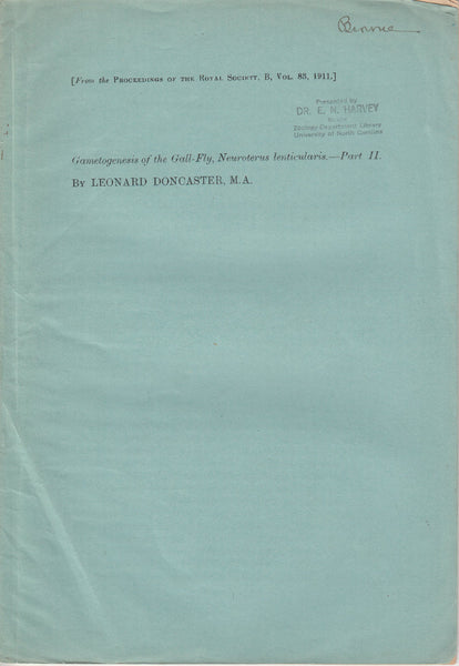Gametogenesis of the Gall-Fly, Neuroterus lenticularis - Part II