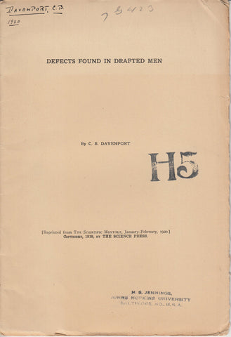 Defects Found in Drafted Men