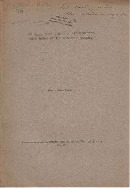 An Account of the Cruciate-Flowered Oenotheras of the Subgenus Onagra