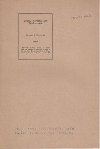 Crime, Heredity and Environment