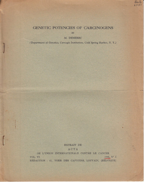 Genetic Potencies of Carcinogens