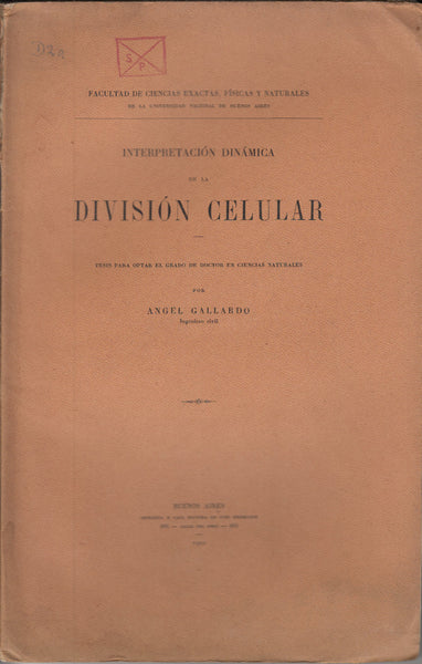 Interpretacion Dinamica de la Division Celular