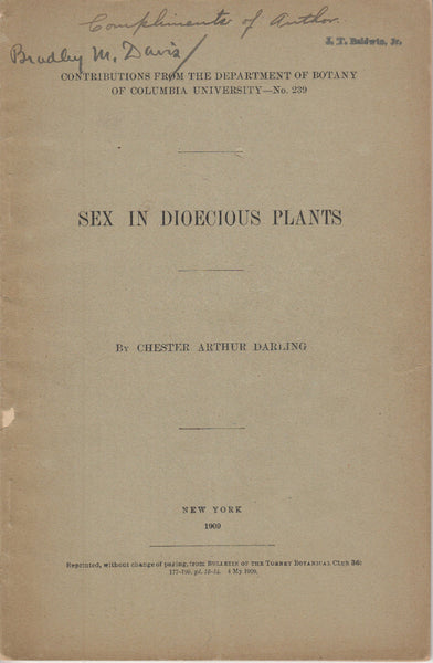 Sex in Dioecious Plants