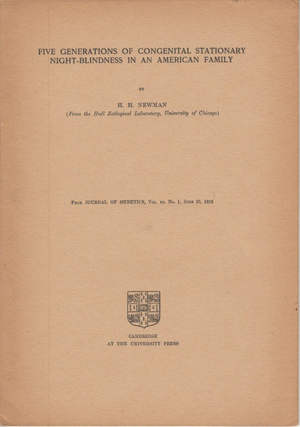 Five Generations of Congenital Stationary Night-Blindness in an American Family