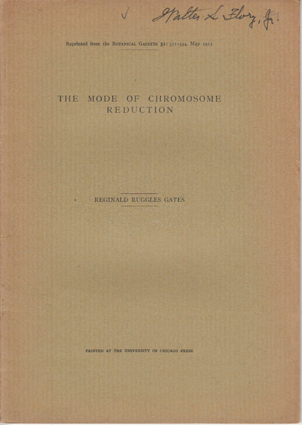 The Mode of Chromosome Reduction