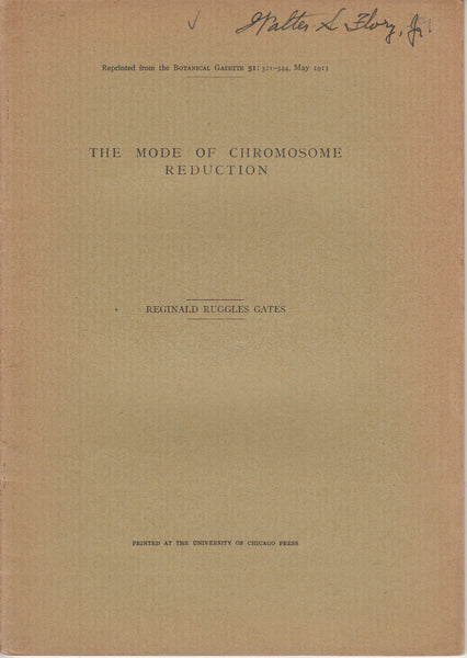 The Mode of Chromosome Reduction