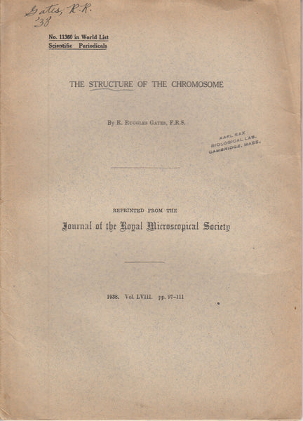 The Structure of the Chromosome