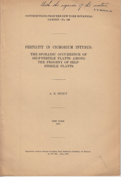 Fertility in Cichorium Intybus: The Sporadic Occurrence of Self-Fertile Plants Among the Progeny of Self-Sterile Plants