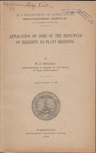 Application of Some of the Principles of Heredity to Plant Breeding