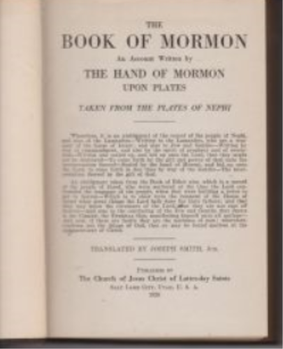 The Book of Mormon