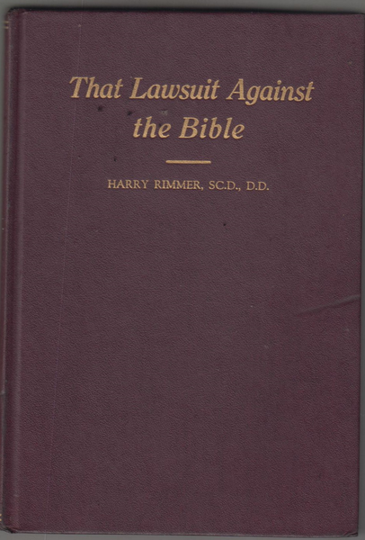 That Lawsuit Against the Bible