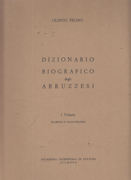 Dizionario Biografico delgi Abruzzesi