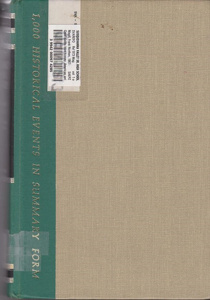Great Events in History: Volumes 1-3